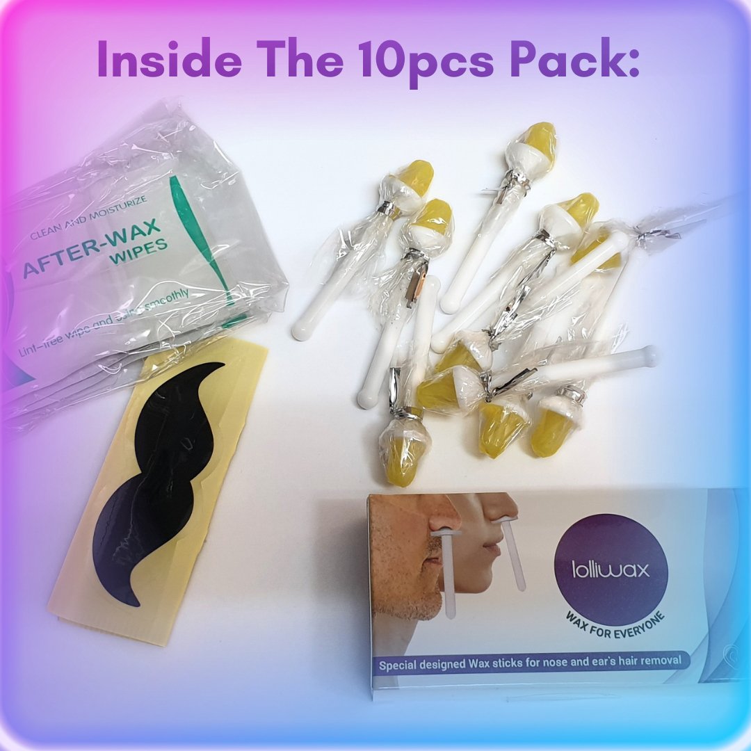 HBS ロリポップ　100ml　wax Lolliwax nose and ear hair removal TO-GO-PACK 10pcs pack | Lolliwax